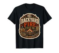 Backyard Fire Crew Firepit Night T-Shirt