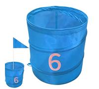 Backyard Golf Game Bucket - Swing Aiming Station, Interactive Skill Activity Goal | Foldable Pitch Zone Target, Ideal for Casual Entertainment Session Golfers Barbecues Tailgates or Garage Events