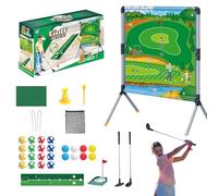 Backyard Golf Game, Golf Training Aid, Outdoor Sports Set, 38.58x29.13x19.69 Inches, Balls Tees Putting Mat, for Hitting Practice Adults Kids Indoor Lawn Yard Playtime Use