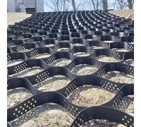 Backyard Gravel Ground Grid - Honeycomb Paver Grids 2" Thick for Courtyard 3/6/9/12/16/20 Ft Options Perfect for Filling with Rock or Pea Gravel & Easy Install