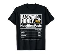 Backyard Honey Nutrition Facts Funny Bee T-Shirt