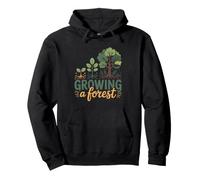 Backyard Permaculture Gardener Building Edible Food Forest Pullover Hoodie
