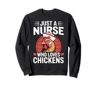 Backyard RN Chicken Mom - Just A Nurse Who Loves Chickens Sweatshirt