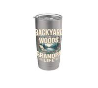 Backyard to Woods Grandpa Life Stainless Steel Insulated Tumbler
