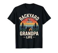 Backyard to Woods Grandpa Life T-Shirt