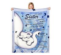Bacmaxom Sister Gift from Sister Brother Cartoon Bed Throw Blankets 50x60 Inches for Big Little Soul Sister Blanket for Sister Birthday Gift Blanket Gift for Dear Sister(dear sister)
