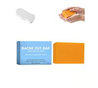 Bacne Out Bar Soap with Turmeric, Vitamin C & AlphaArbutin, Natural Body Acne Treatment for Back, Chest & Shoulders, Dark Spot Remover & Brightening Cleanser, Acne Healing Bar