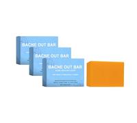 Bacne Out Bar with Turmeric, Acne Healing Soap with Turmeric Vitamin C & Alphaarbutin, Gentle Deep Pore Cleansing Exfoliating, for Back, Face, Chest, Shoulders (3pcs)