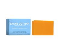 Bacne Out Bar with Turmeric, Acne Healing Soap with Turmeric Vitamin C & Alphaarbutin, Gentle Deep Pore Cleansing Exfoliating, for Back, Face, Chest, Shoulders (1pc)