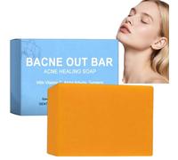Bacne Out Bar with Turmeric&Vitamin C,Turmeric Bar Soap for Shoulder,Chest&Back Acne Treatment,Clear&Even Tone Body Cleansing Bar,Moisturizing,Long-Lasting Care,Mild&Non-Irritating for All Skin Types