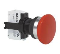 BACO BAL22GR01B Switch Red Waterproof Robust Round Illuminated