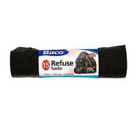 Baco Draw String Refuse Sacks, 15 sacks