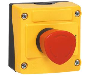 BACO LBX17302 Emergency-Off Mushroom Head Button Turn Lock in Encl...