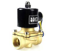 BACOENG 3/4" DC12V Electric Solenoid Valve (NPT, Brass, Normally Closed)