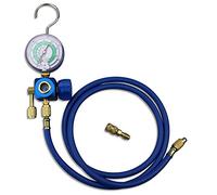 BACOENG Manifold Gauge, Air Conditioning Refrigerant Charging Measuring Hose Recharge Kit With Mirror Valve R410a R22 R407c R134A