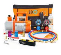 BACOENG R1234yf AC Vacuum Pump and Gauge Set, 4 CFM HVAC Vacuum Pump with Leak Detector for R1234yf Refrigerant, with Can Tap and Quick Couplers