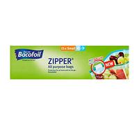 Bacofoil All Purpose Zipper Bags Box of 15 in Clear, Size 1 Litre, PE Plastic | Charlies