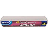 Bacofoil Professional Easycut Cling Film & Dispenser 250 Metres x 35 cms, White, 40 x 8.4 x 7.4 cm