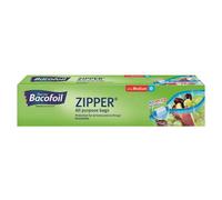 Bacofoil Zipper All Purpose Food & Freezer Bags Medium 27 X 24Cm 3L 12Pk One Colour (One Size)