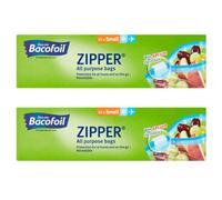 Bacofoil Zipper All Purpose Resealable Bags (20X15Cm) 15Pack X 2
