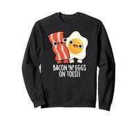 Bacon And Eggs On Toes Funny Food Pun Sweatshirt