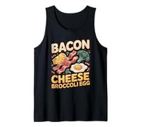 Bacon Cheese Broccoli Egg Keto Low Carb Diet Tank Top