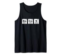 Bacon Chemistry Design Funny Crazy Gift Idea Periodic Table Tank Top