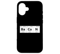 Bacon Chemistry Elements Periodic Table Funny Science Case for iPhone 16