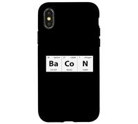 Bacon Chemistry Elements Periodic Table Funny Science Case for iPhone X/XS