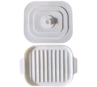 Bacon Cooker 11x8.2x0.8'' Microwave Bacon Tray Safe and Quick Silicone Pan with Lid ＆ Handles No Mess Crispy Tray for Microwave Cooking