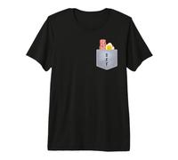 Bacon & Eggs in Pocket Foodie Premium T-Shirt