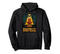 Bacon Is My Spirit Guide - Funny Meditation and Truth Vibes Pullover Hoodie