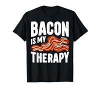 Bacon is My Therapy Funny Breakfast Lover Food Graphic 2025 T-Shirt