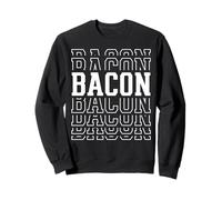 Bacon Layered Text Costume Meat Lover Sweatshirt