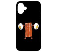 Bacon Lifting Eggs Funny Keto Snatch Squat Barbell Weight Case for iPhone 16 Plus