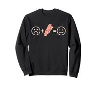 Bacon lover eat bacon be happy simple men's foodie Sweatshirt