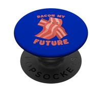 Bacon My Future Cute Funny Food Pun PopSockets Adhesive PopGrip