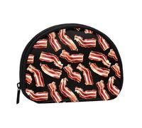 Bacon Pattern A Print Coin Purse - Mini Coin Purses for Women, Cute Small Change Purse Coins Pouch
