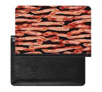 Bacon Pattern Passport Holder Vaccine Card Holder Travel Document Organizer Credit Card Organizer for Women/Men