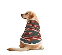 Bacon Pattern Print Dog Outfit Sleeveles, Funny Pet Dog Clothes Machine Washable Shirt Vest For Medium Large Dogs