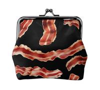 Bacon Pattern Print Versatile Coin Purse Exquisite Mini Wallet Cute Change Pouch for Any Occasion