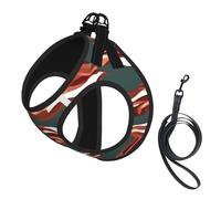 Bacon Pattern printing Dog Harness with Leash Set, Step-in Breathable Puppy Cat Dog Vest, No Pull Adjustable Puppy Harness