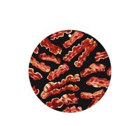 Bacon Pattern Round Car Air Fresheners Cards Set, Lavender Scent Hanging Air Freshener, 10/24 Pcs