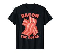 Bacon Rules Cute Cartoon Food Lover Humor T-Shirt