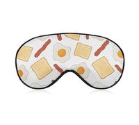 Bacon Scrambled Eggs Unisex Light-Blocking Eye Mask Sleep Mask Suitable for Naps at Home, in The Office, and on Airplanes, Style-30-1