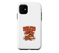 Bacon Stack Overflow Funny Breakfast Chaos Design Case for iPhone 11