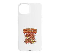 Bacon Stack Overflow Funny Breakfast Chaos Design Case for iPhone 15 Plus