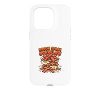 Bacon Stack Overflow Funny Breakfast Chaos Design Case for iPhone 15 Pro
