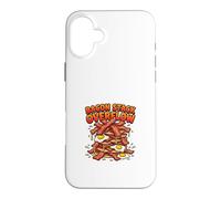 Bacon Stack Overflow Funny Breakfast Chaos Design Case for iPhone 16 Plus