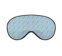 Bacon Strips on Blue Sleep Mask Soft Eye Mask Eye Cover Eyeshade Blindfold with Adjustable Strap